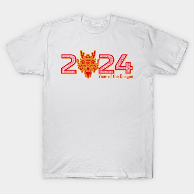 2024 Year of the Dragon, Hello 2024, New Years Eve Shirts, Chinese New Year 2024, Christmas Gifts 2023 T-Shirt by sarcasmandadulting